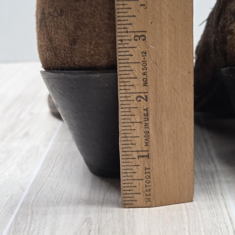 Brown Distressed Cowboy Boots - Picture 10 of 10